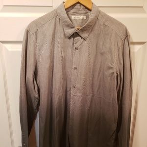 Kenneth Cole casual shirt size XL Gray EUC